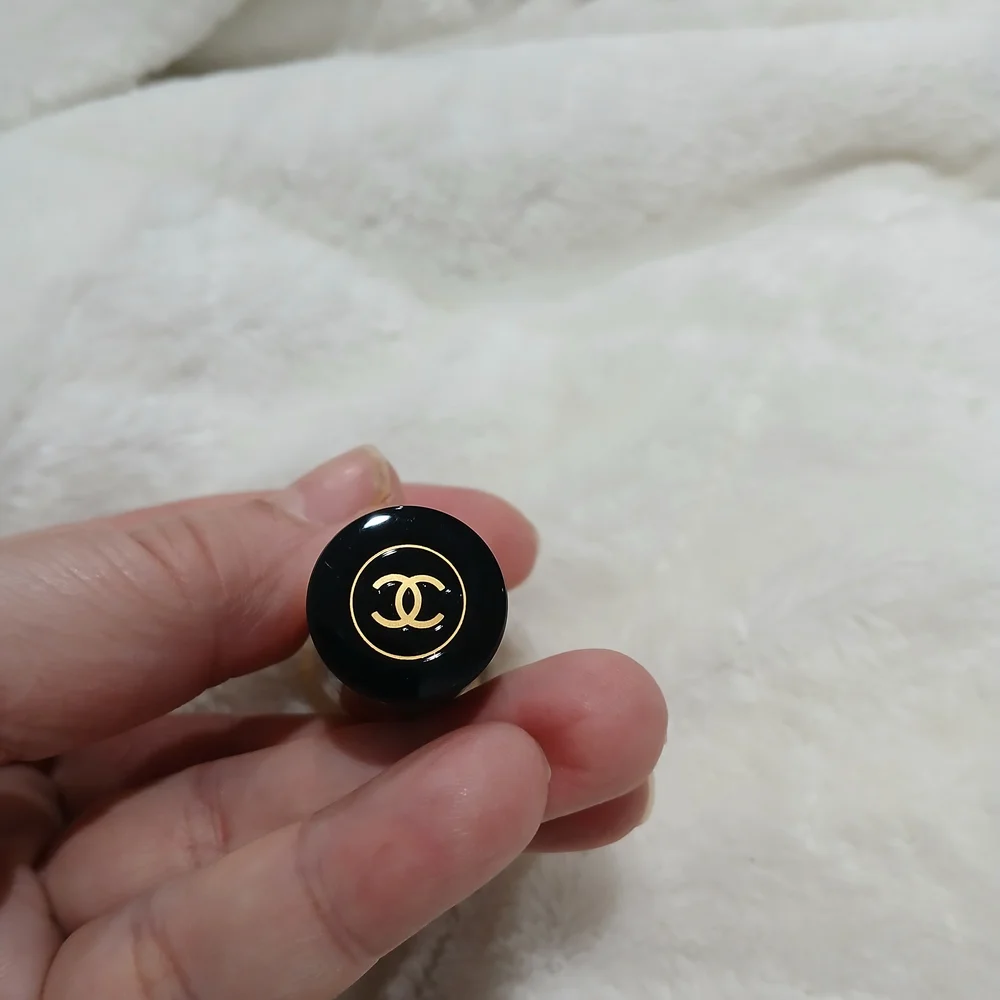 CHANEL Gold and Black Makeup Brush